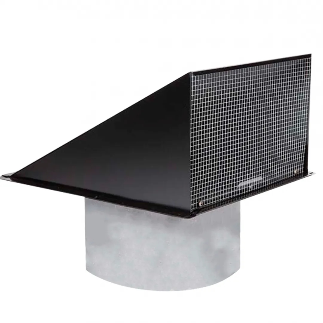 REVERSOMATIC REVERSOMATIC Steel Exhaust Kit With Birdscreen - Black